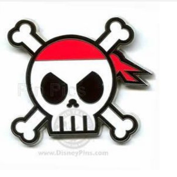 Pirates of the Caribbean Disney Pin 46123 - Large Skull and Crossbones - Picture 3 of 3